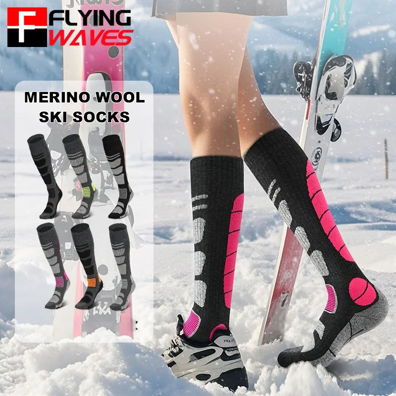 Thermal Sock Wool - 1 Pair Merino Wool Ski Socks