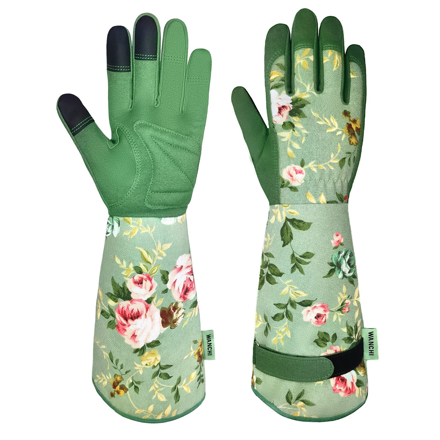 Touch Screen Gloves - Women's Long Gardening Gloves, Breathable &