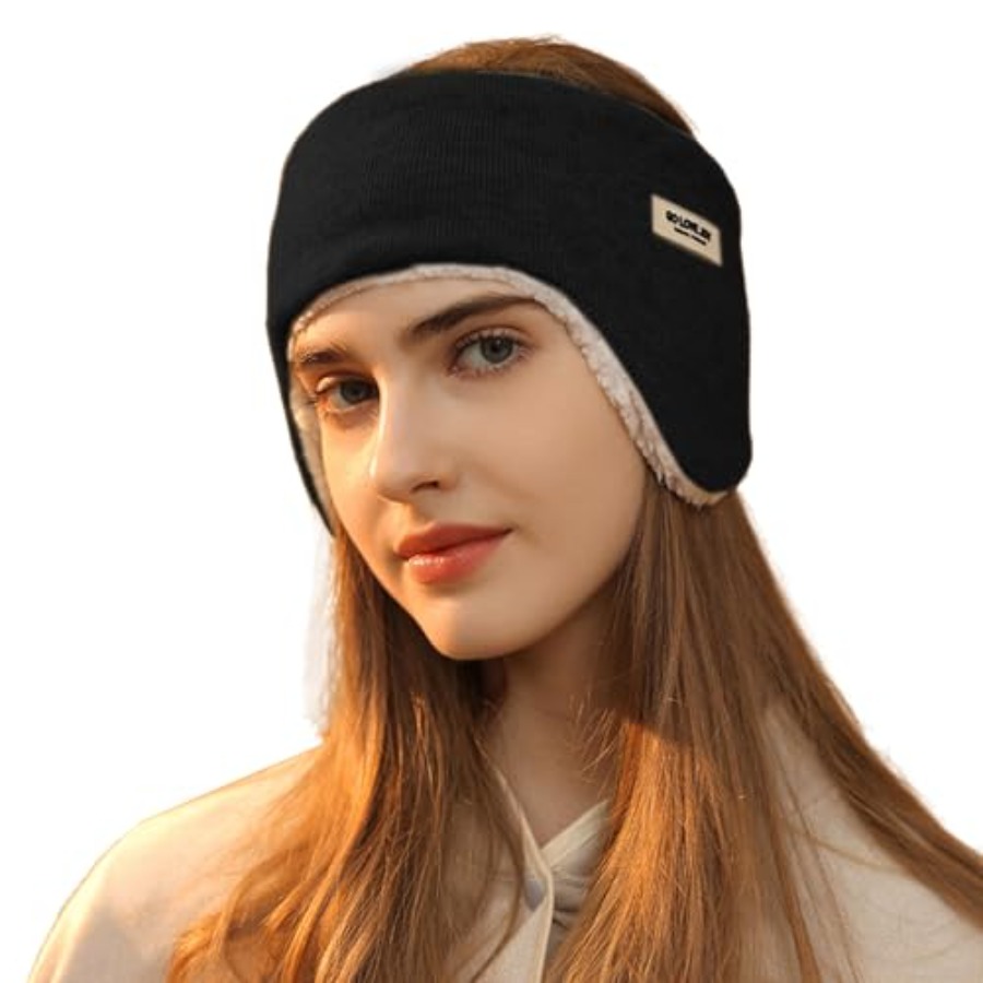 Winter Headband Fleece - Ear Warmer Fuzzy Fleece Lined Winter