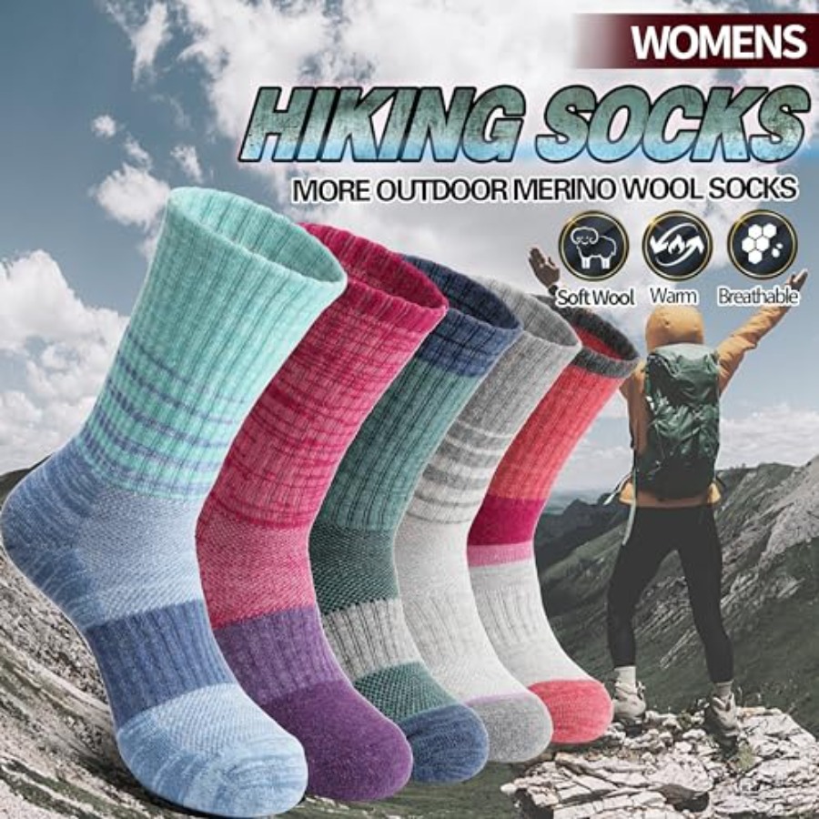 Anlisim Merino Wool Hiking Soc - Thermal Sock Wool 评论和价格
