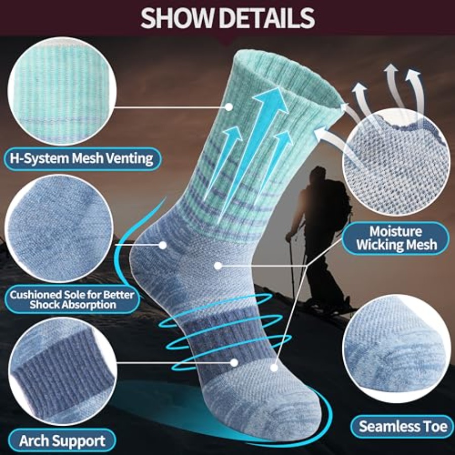 Anlisim Merino Wool Hiking Soc - Thermal Sock Wool 评论和价格