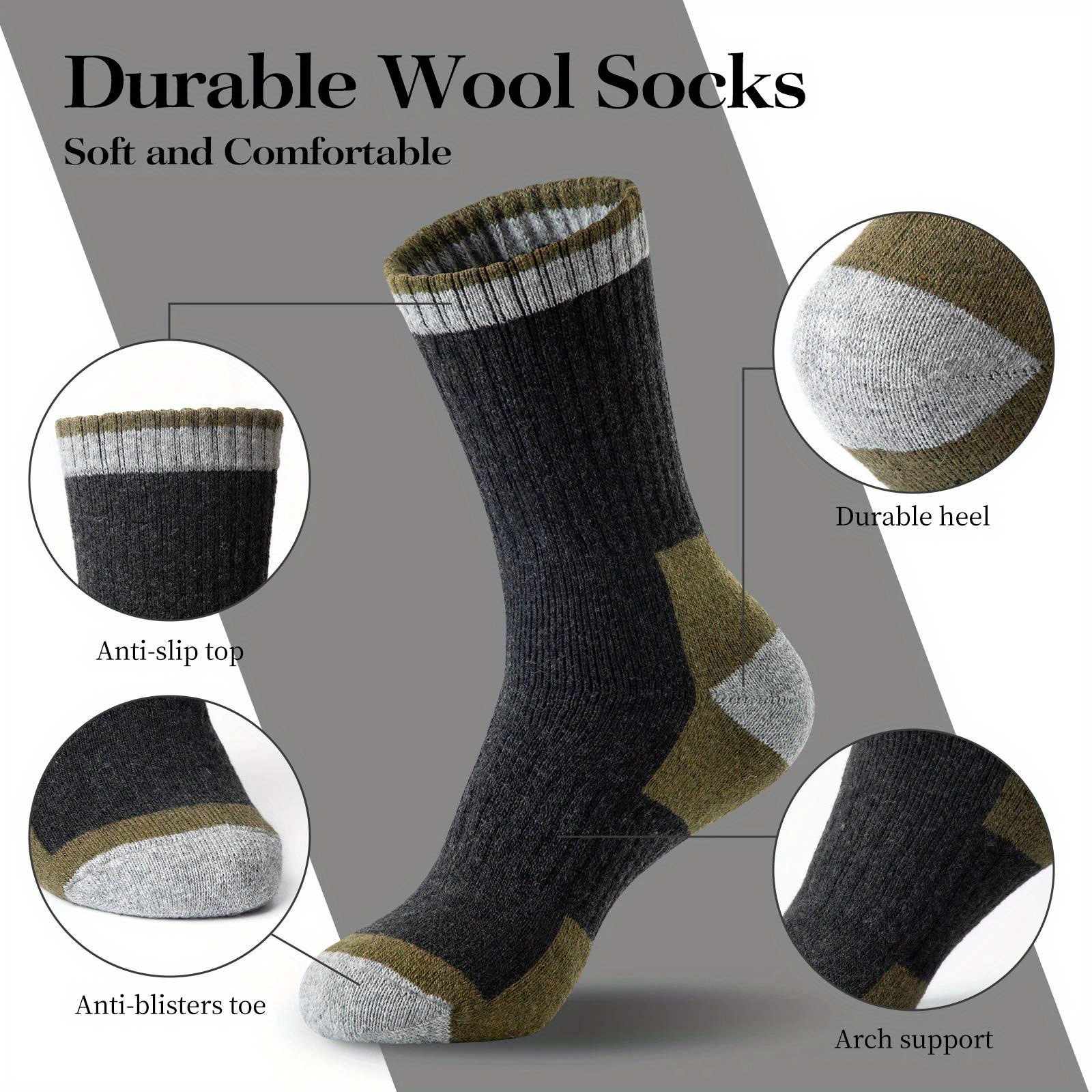 Winter Merino Wool Socks Thick - Thermal Sock Wool 评论和价格