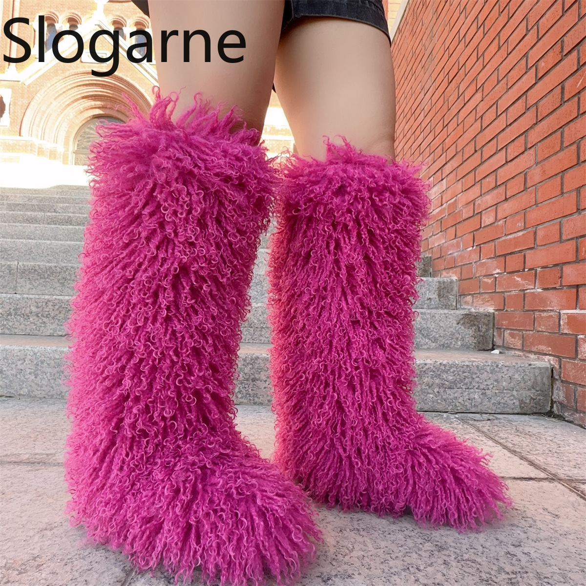 Luxury Winter Faux Fur Knee Hi - Waterproof Winter Boot 评论和价格