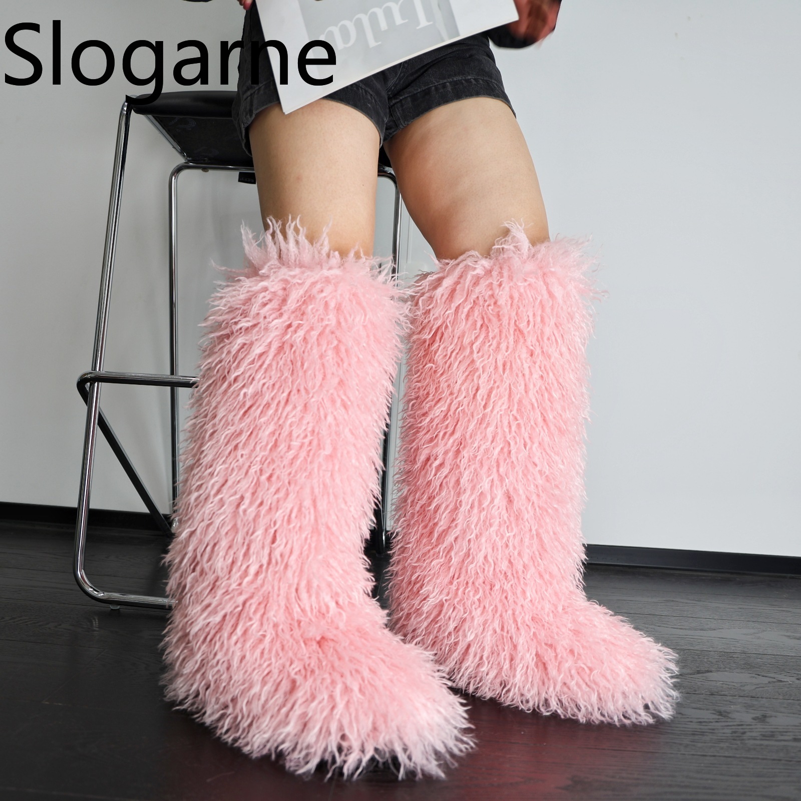 Luxury Winter Faux Fur Knee Hi - Waterproof Winter Boot 评论和价格