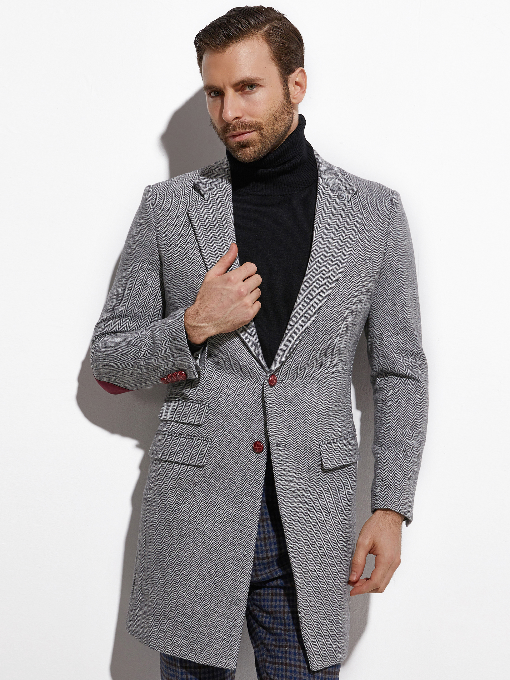 2026 Medium Length Spring Autu - Wool Coat Peacoat 评论和价格