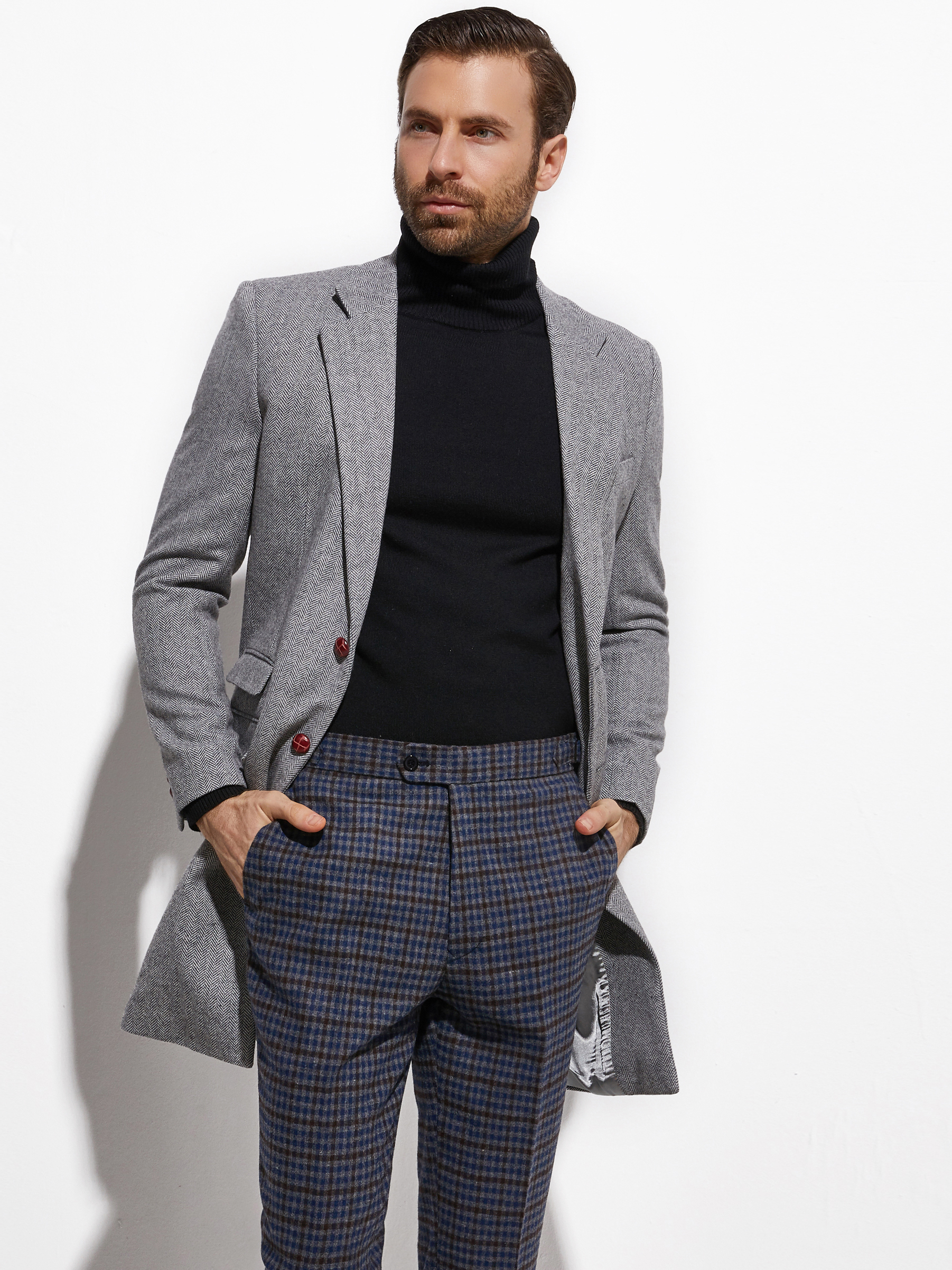 2026 Medium Length Spring Autu - Wool Coat Peacoat 评论和价格