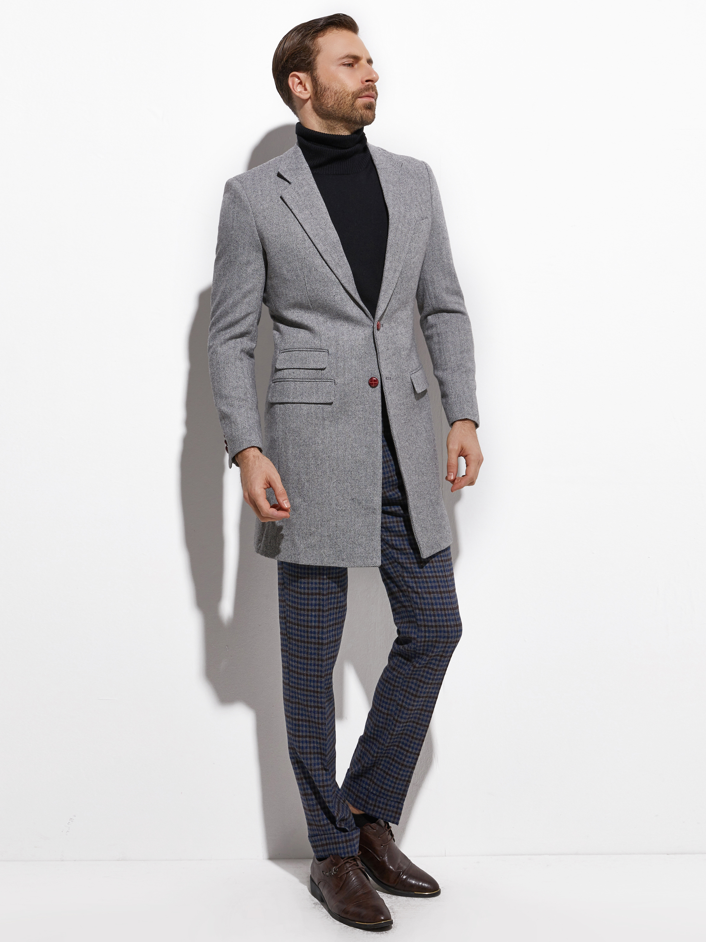 2026 Medium Length Spring Autu - Wool Coat Peacoat 评论和价格