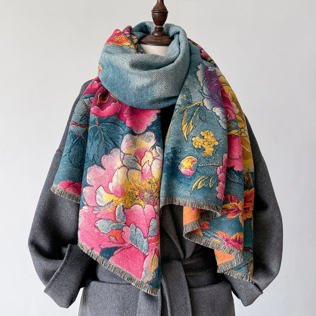Warm Cashmere Scarf Women Shaw - Cashmere Pashmina Wrap 评论和价格