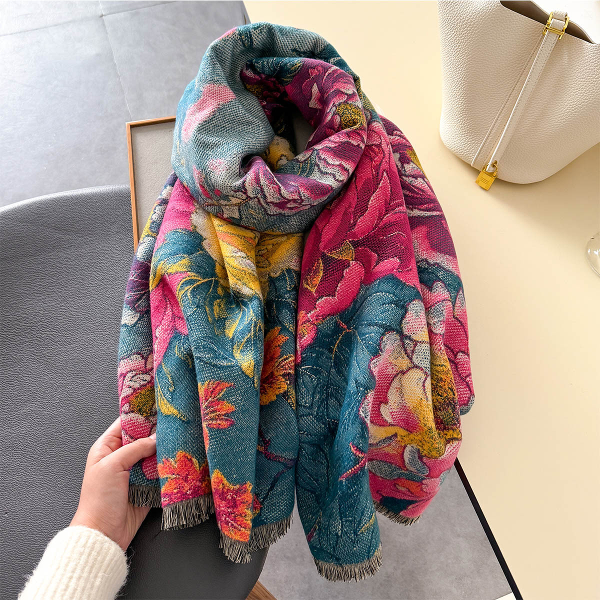 Warm Cashmere Scarf Women Shaw - Cashmere Pashmina Wrap 评论和价格