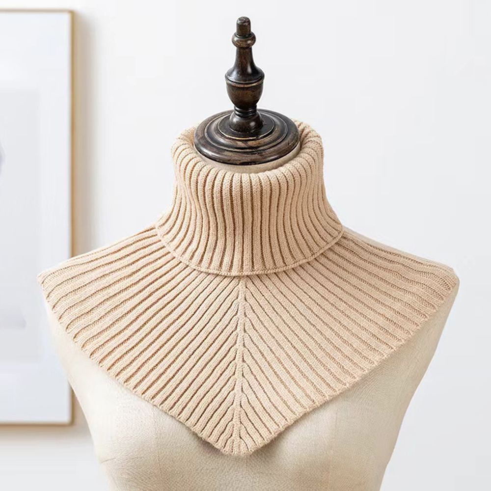 Knitted High Fake Collar Lapel - Wool Scarf Men 评论和价格