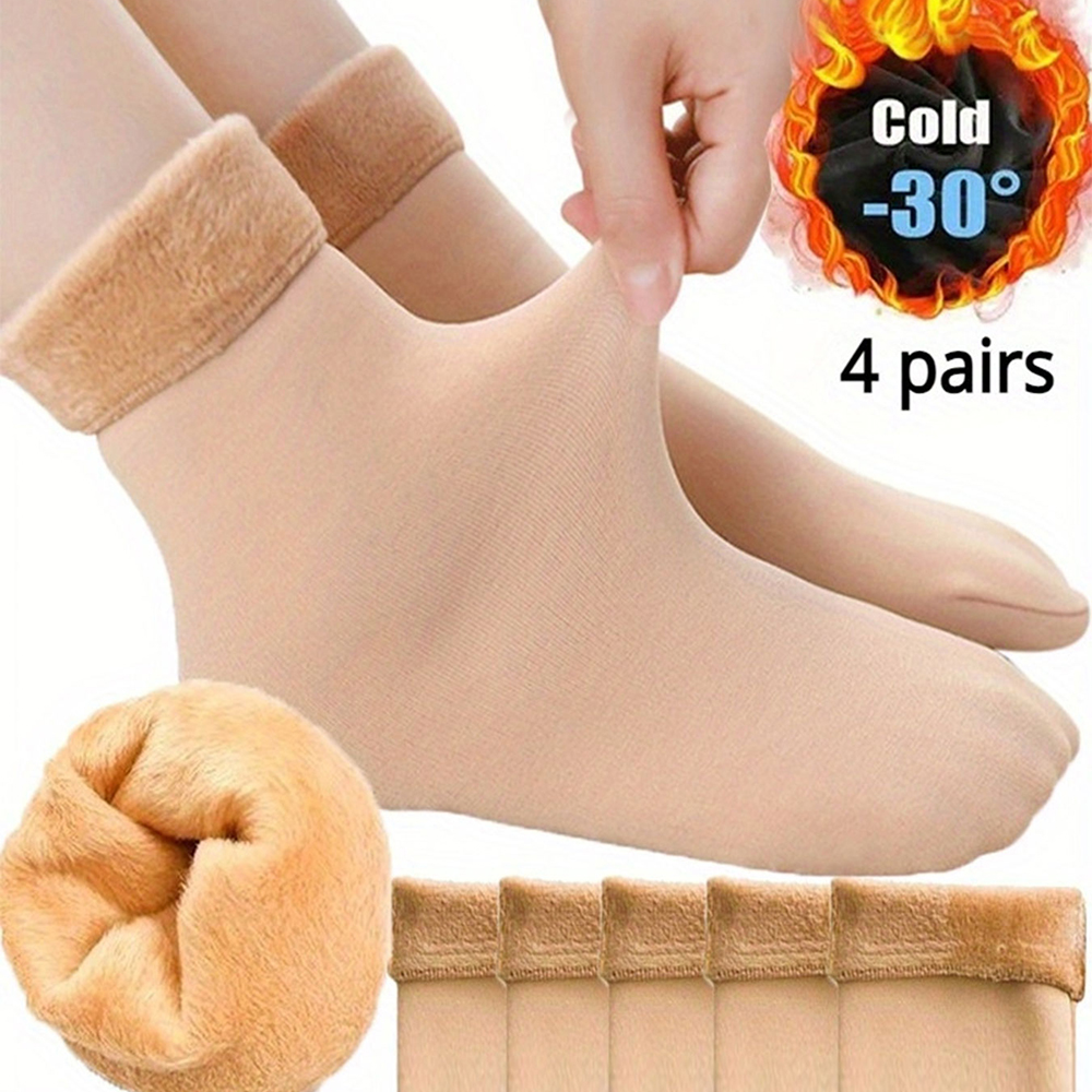 2/4 Pairs Winter Warm Thicken  - Thermal Sock Wool 评论和价格