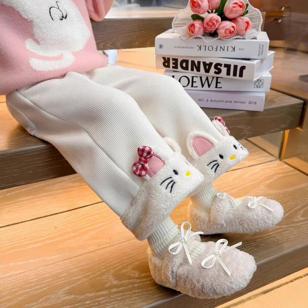 Kawaii Hello Kitty Girls Ins P - Corduroy Pant Warm 评论和价格