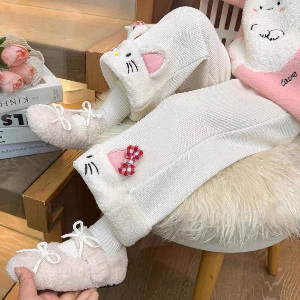 Kawaii Hello Kitty Girls Ins P - Corduroy Pant Warm 评论和价格