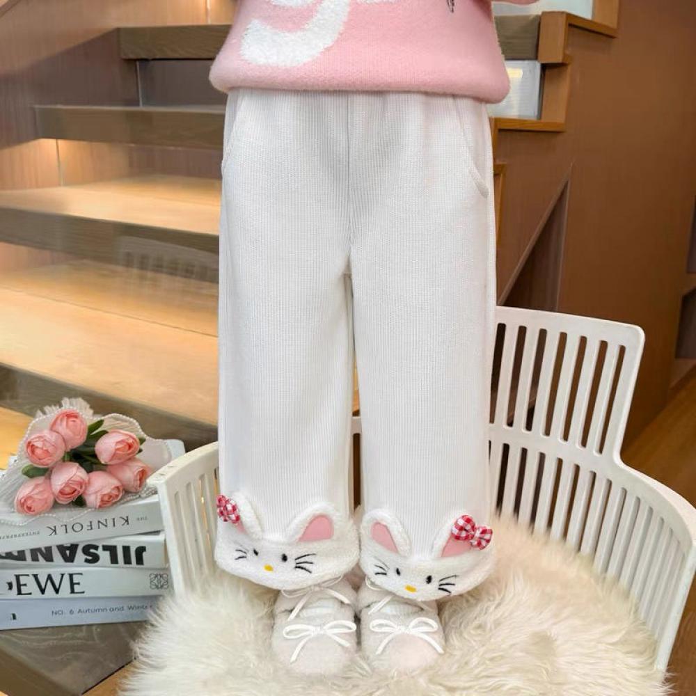 Kawaii Hello Kitty Girls Ins P - Corduroy Pant Warm 评论和价格