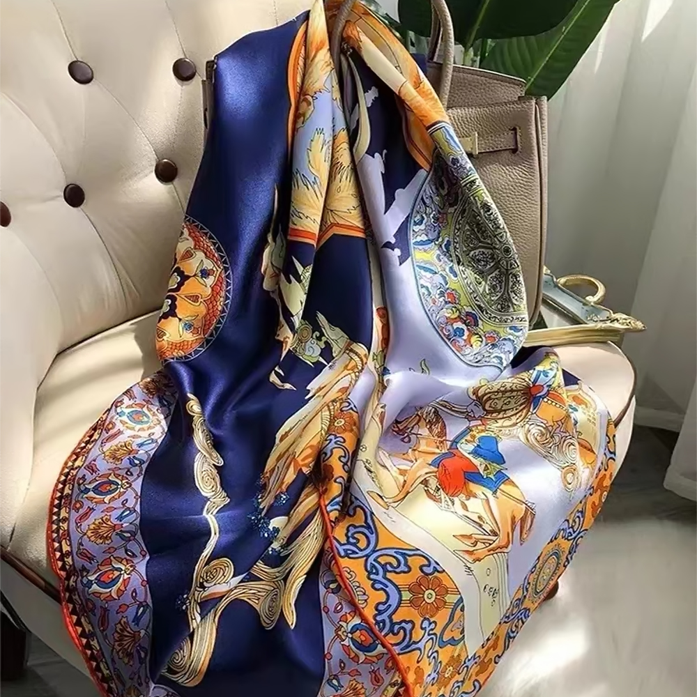 BYSIFA|Blue Luxury Femmes 100% - Shawl Wrap Winter 评论和价格