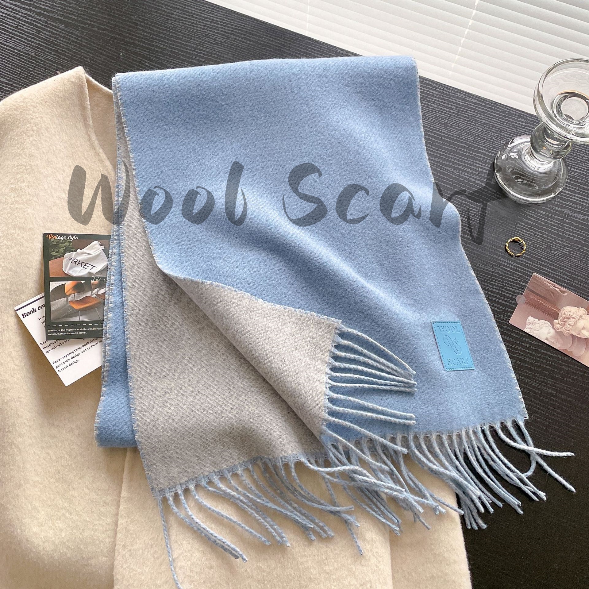 NEW Wool Winter Thick Warm Sca - Cashmere Pashmina Wrap 评论和价格