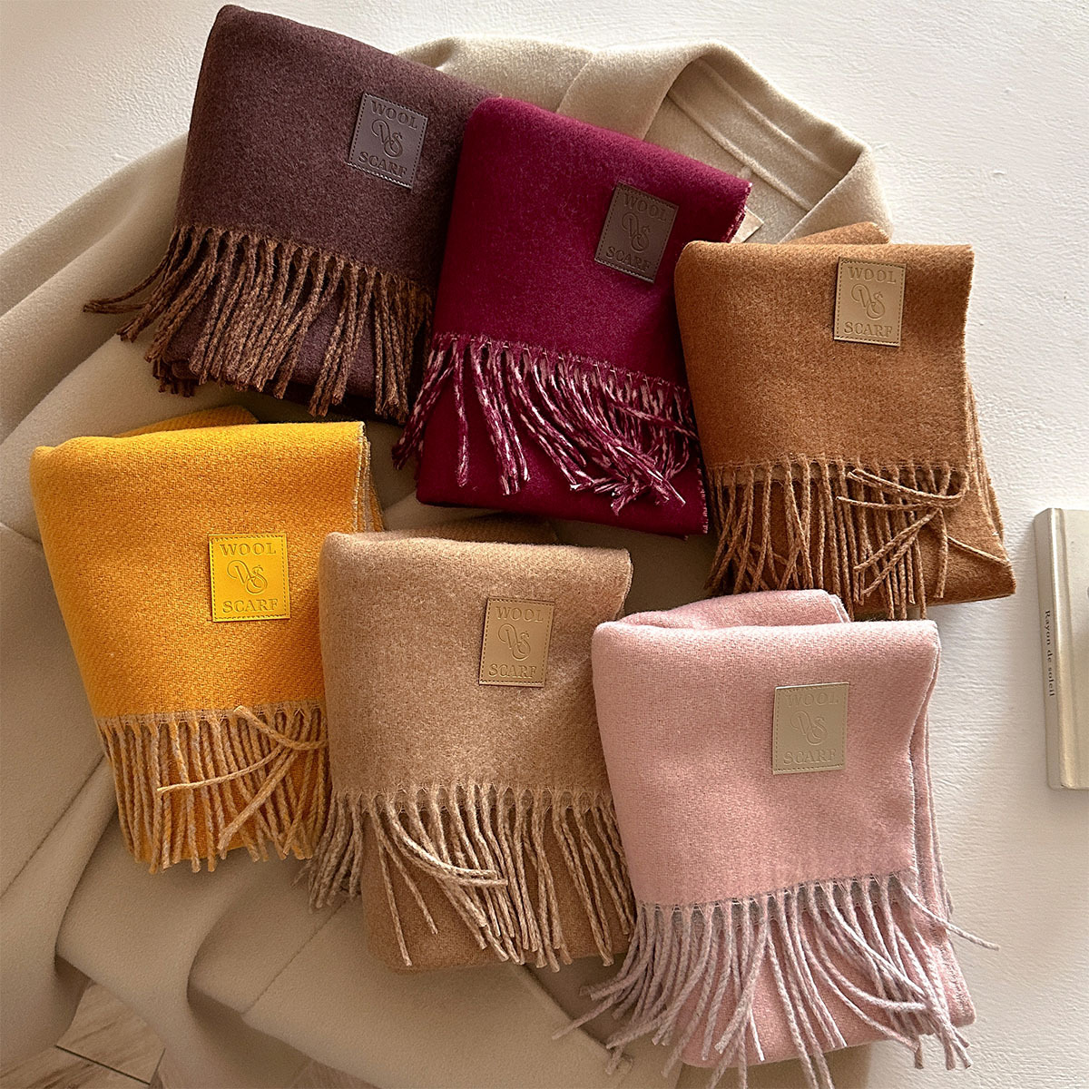 NEW Wool Winter Thick Warm Sca - Cashmere Pashmina Wrap 评论和价格
