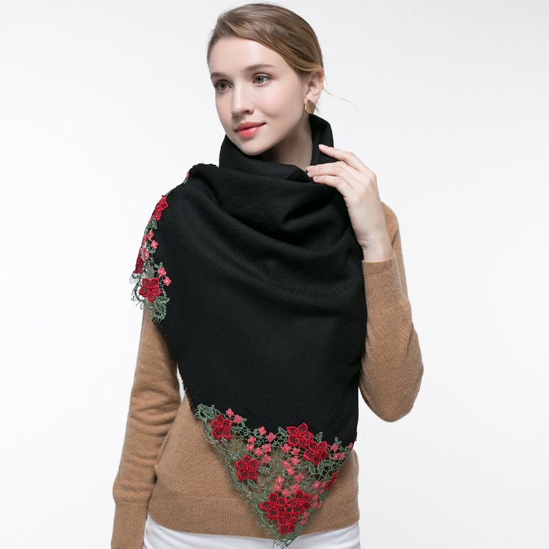 100% Real Wool Pink Scarf Wome - Cashmere Pashmina Wrap 评论和价格