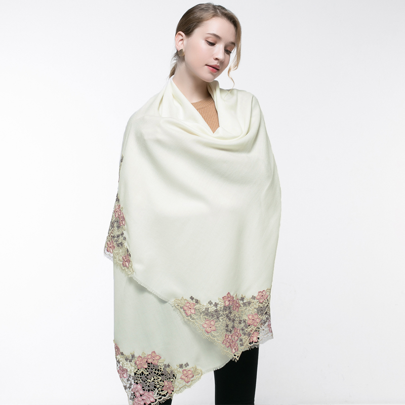 100% Real Wool Pink Scarf Wome - Cashmere Pashmina Wrap 评论和价格