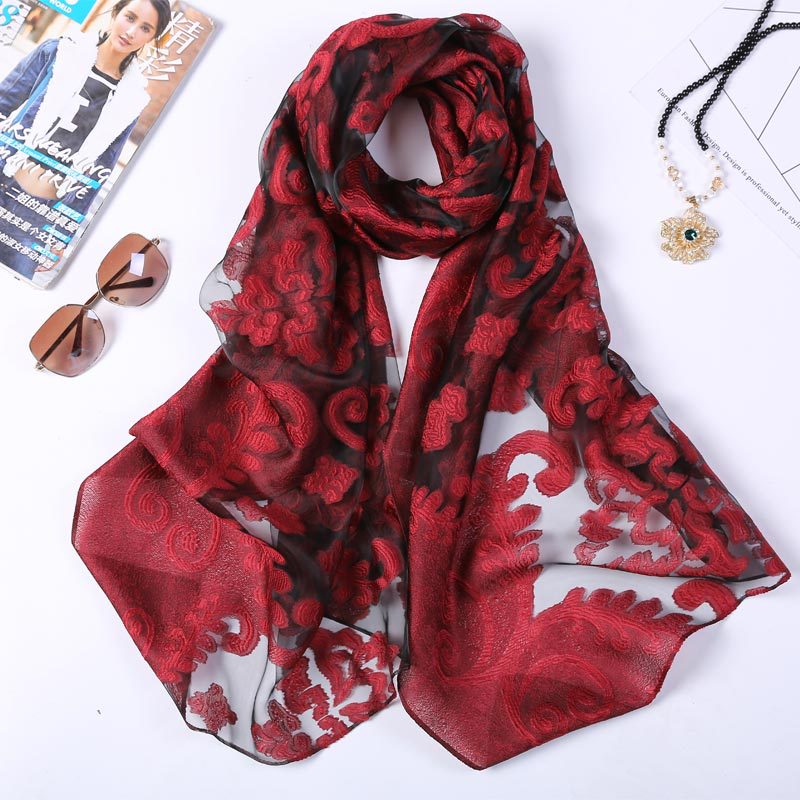 Hot Selling 180*70 Organza Sil - Shawl Wrap Winter 评论和价格