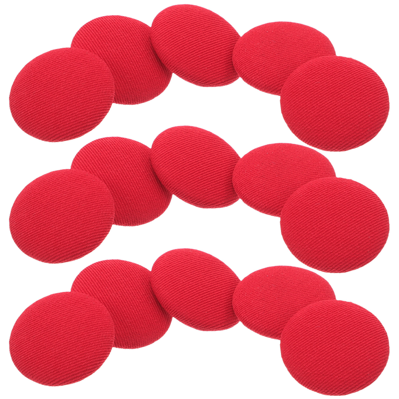 20Pcs Flat Round Fabric Covere - Wool Coat Peacoat 评论和价格