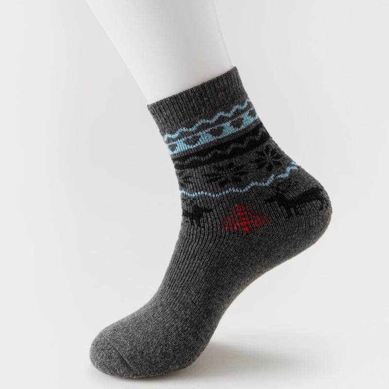 5 Pairs Men's Faux Wool Socks  - Thermal Sock Wool 评论和价格