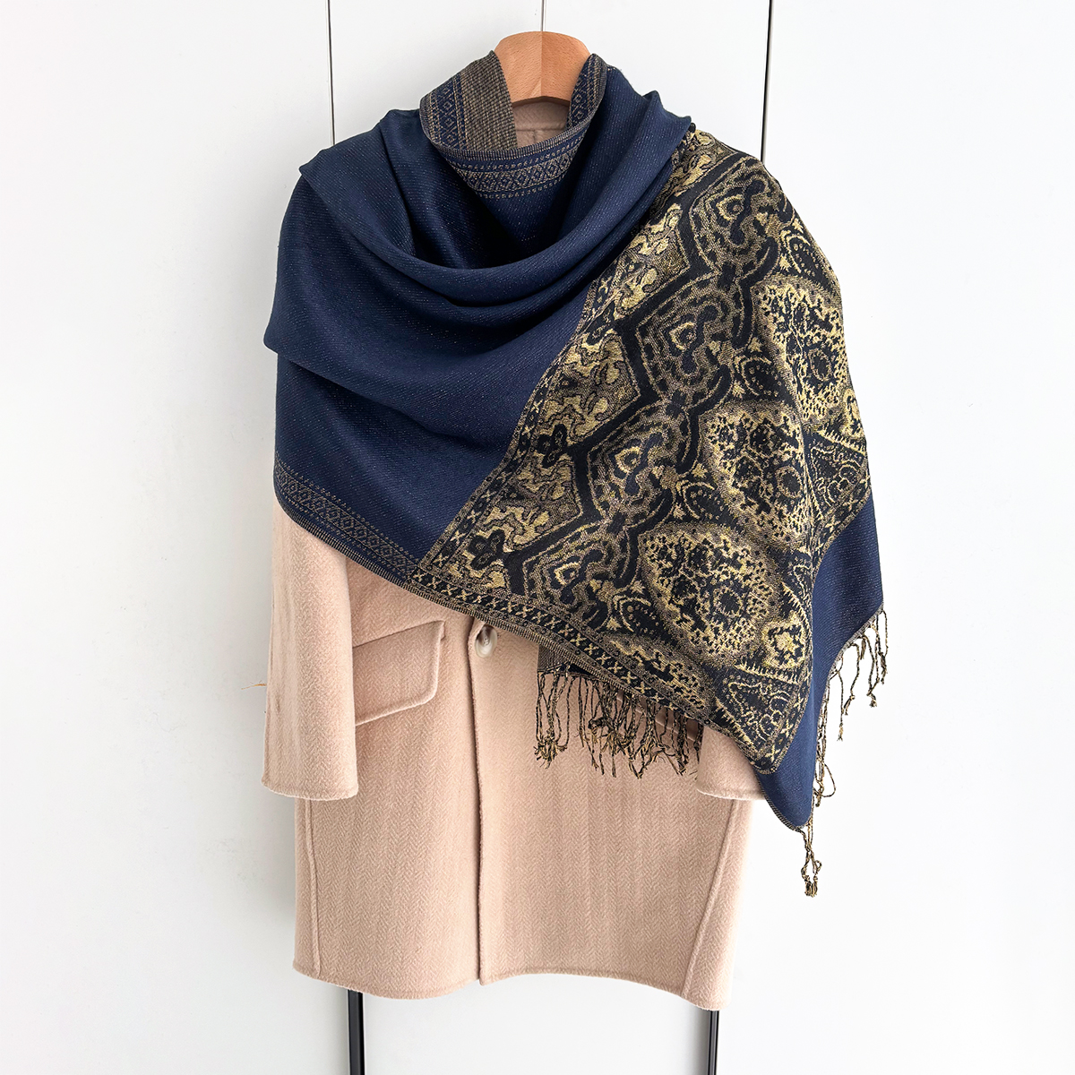 Luxury Scarf For Women Autumn  - Cashmere Pashmina Wrap 评论和价格