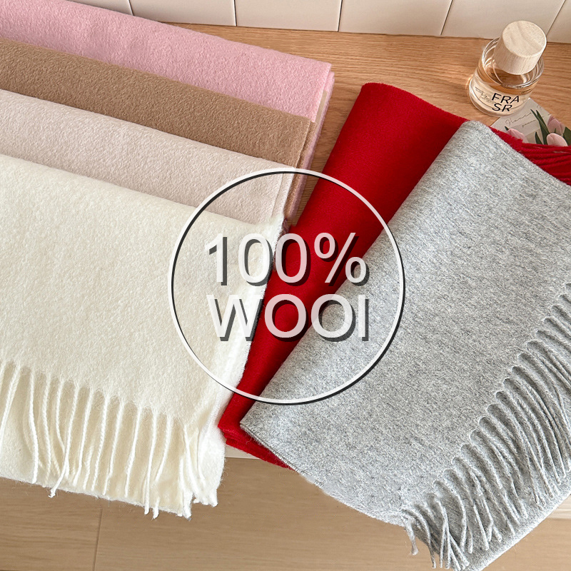 100% Wool Winter Scarf 31 Soli - Shawl Wrap Winter 评论和价格