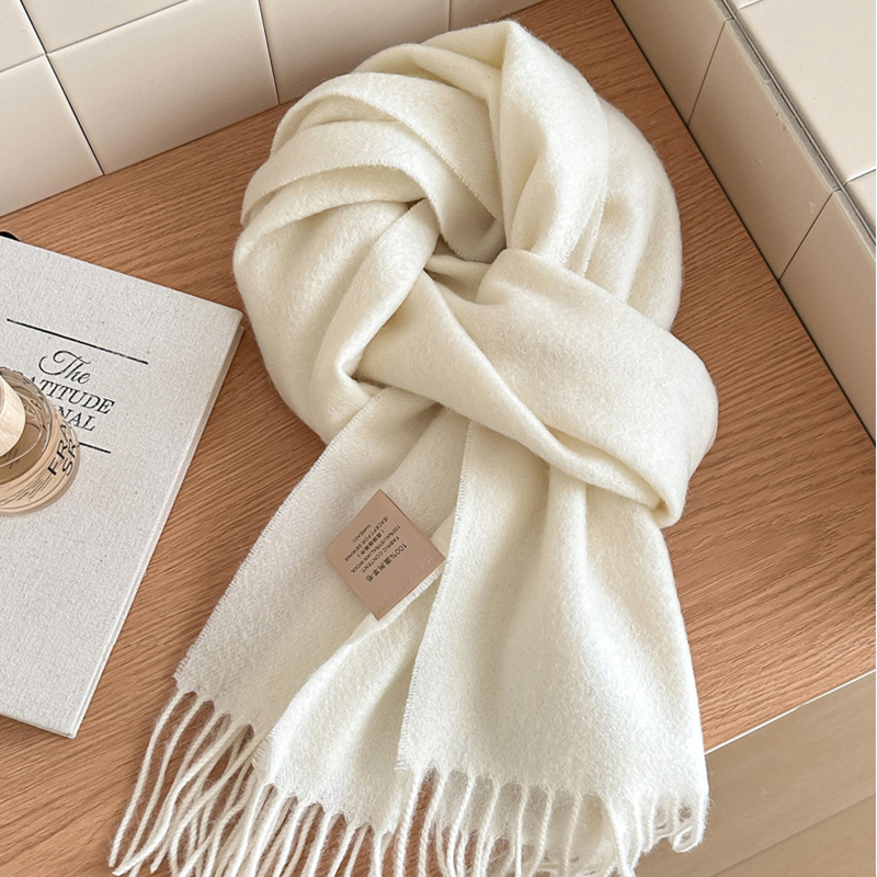 100% Wool Winter Scarf 31 Soli - Shawl Wrap Winter 评论和价格