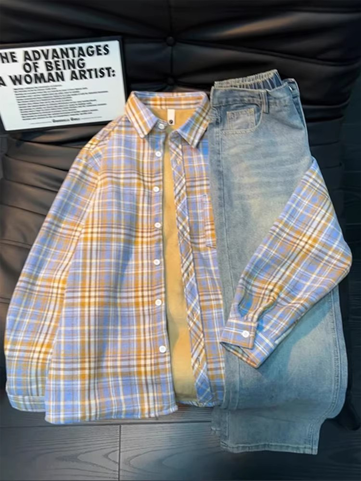 Men's Vintage Plaid Flannel Sh - Flannel Shirt Lined 评论和价格