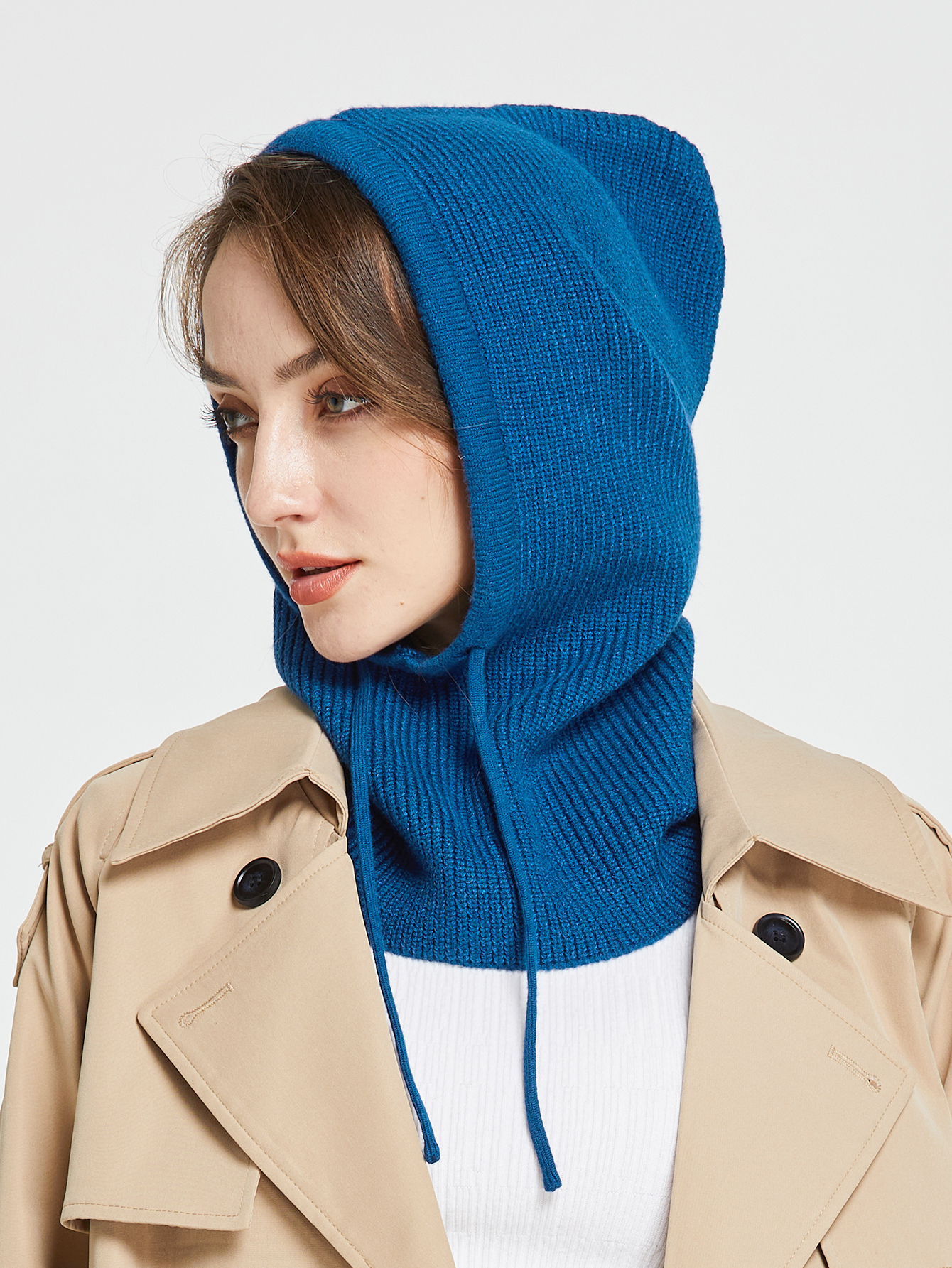 Knitted Wool Balaclava Skullie - Wool Scarf Men 评论和价格