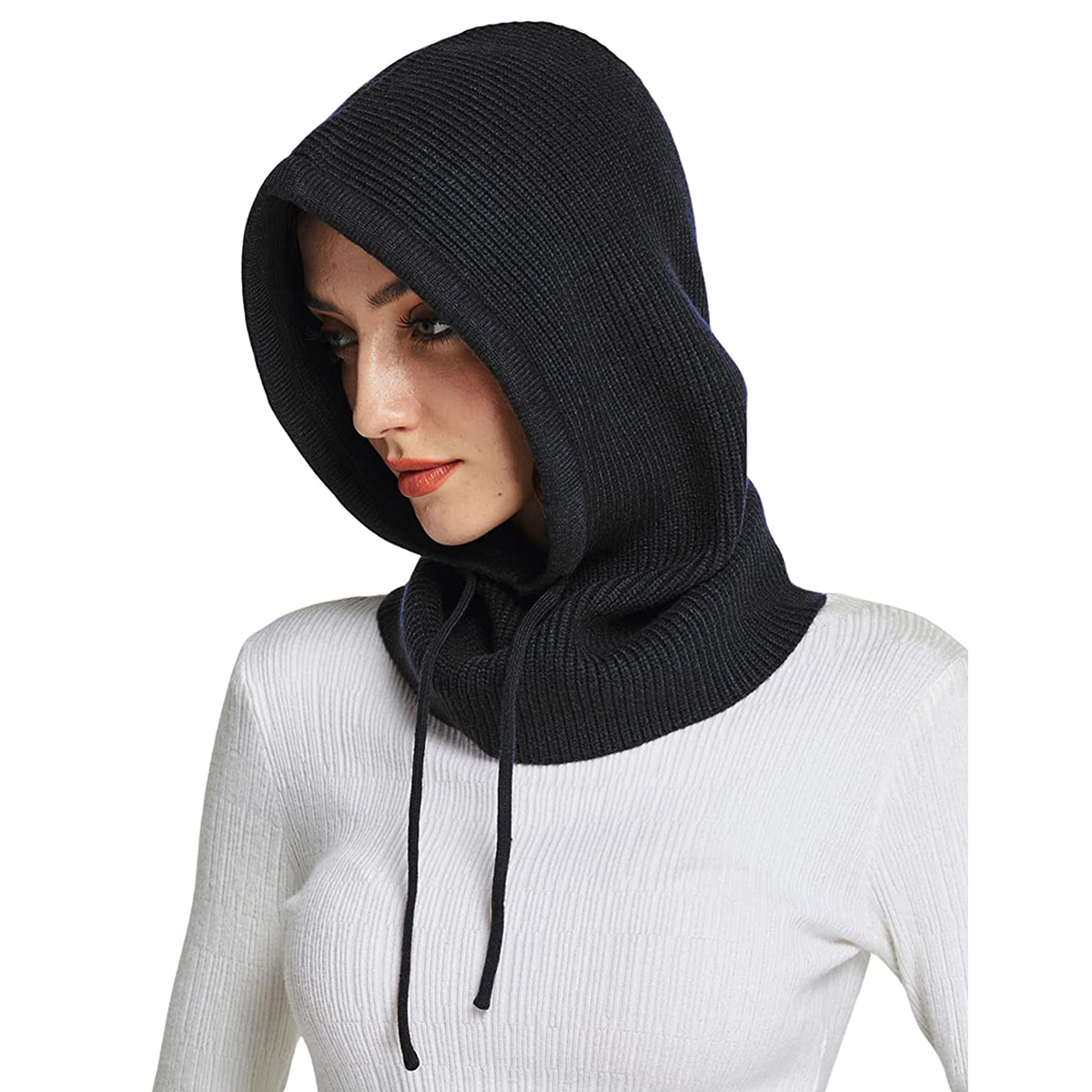 Knitted Wool Balaclava Skullie - Wool Scarf Men 评论和价格