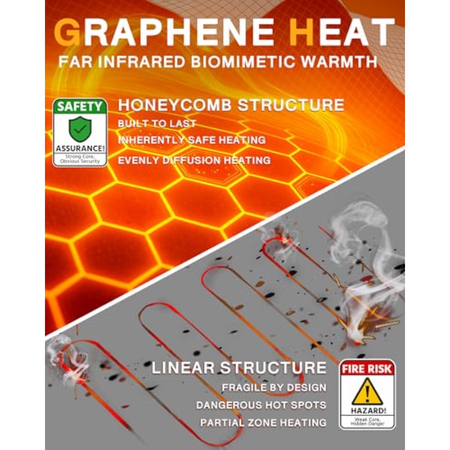 Wulcea Graphene Heated Vest Fo - Heated Vest Battery 评论和价格