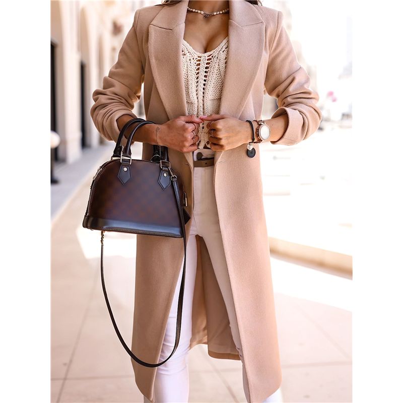 A24F-Women Long Wool Coats For - Wool Coat Peacoat 评论和价格