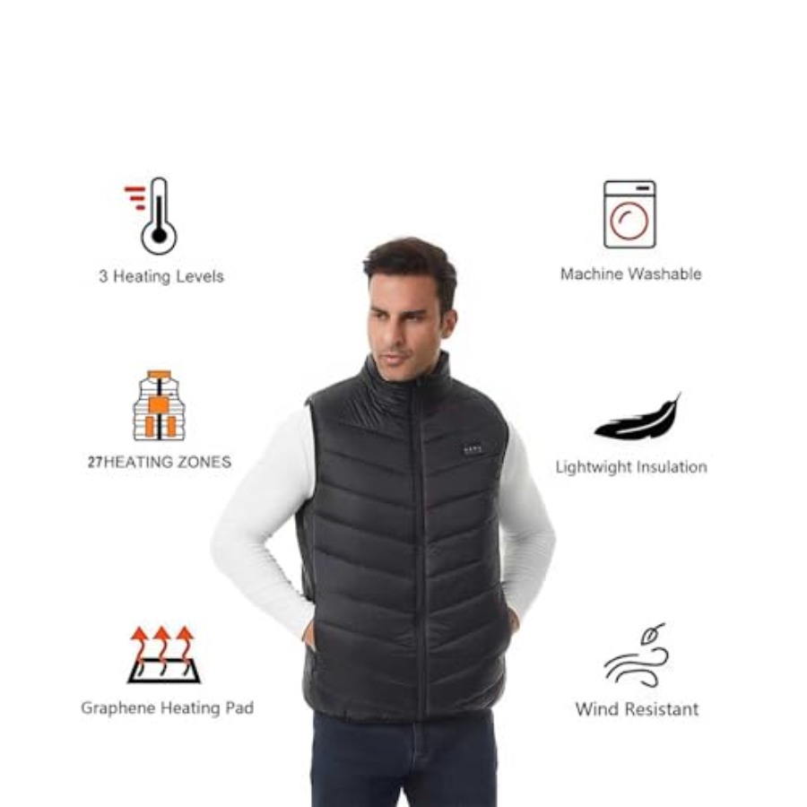 Heated Down Vest for and Wo wi - Heated Vest Battery 评论和价格