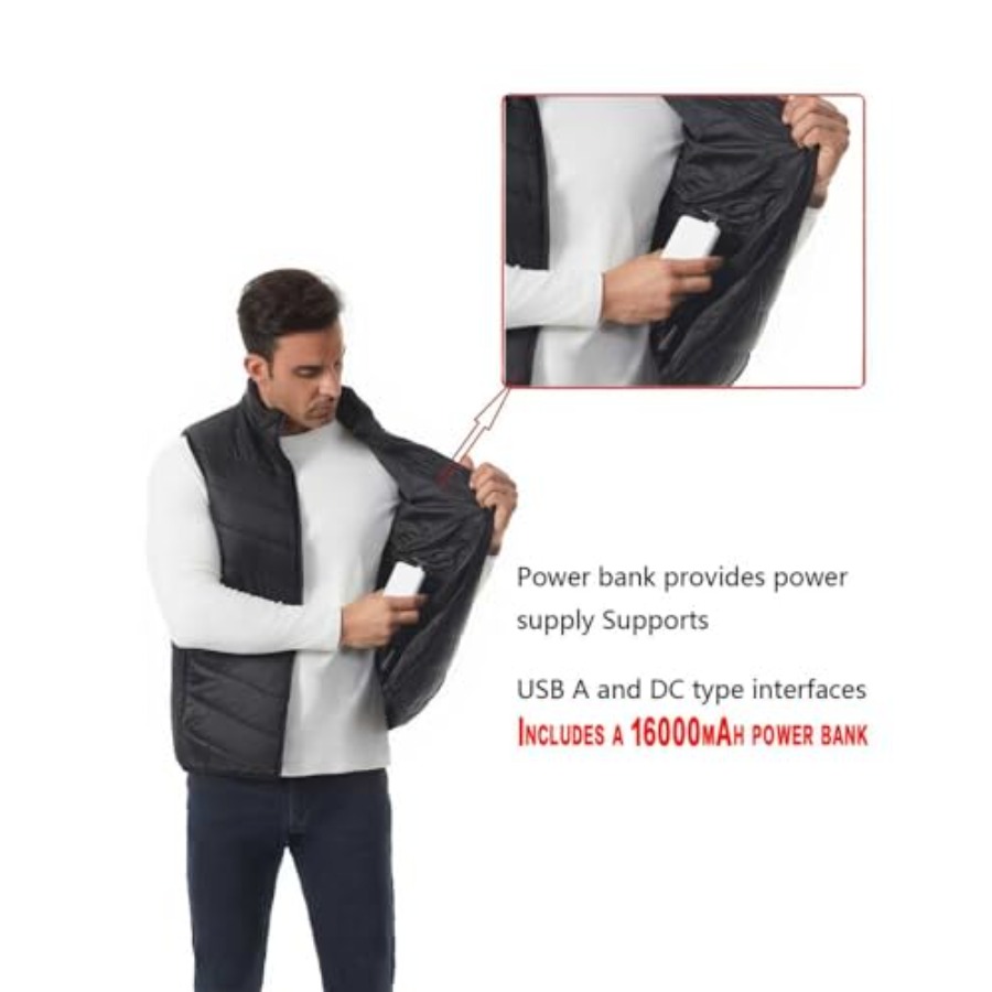 Heated Down Vest for and Wo wi - Heated Vest Battery 评论和价格