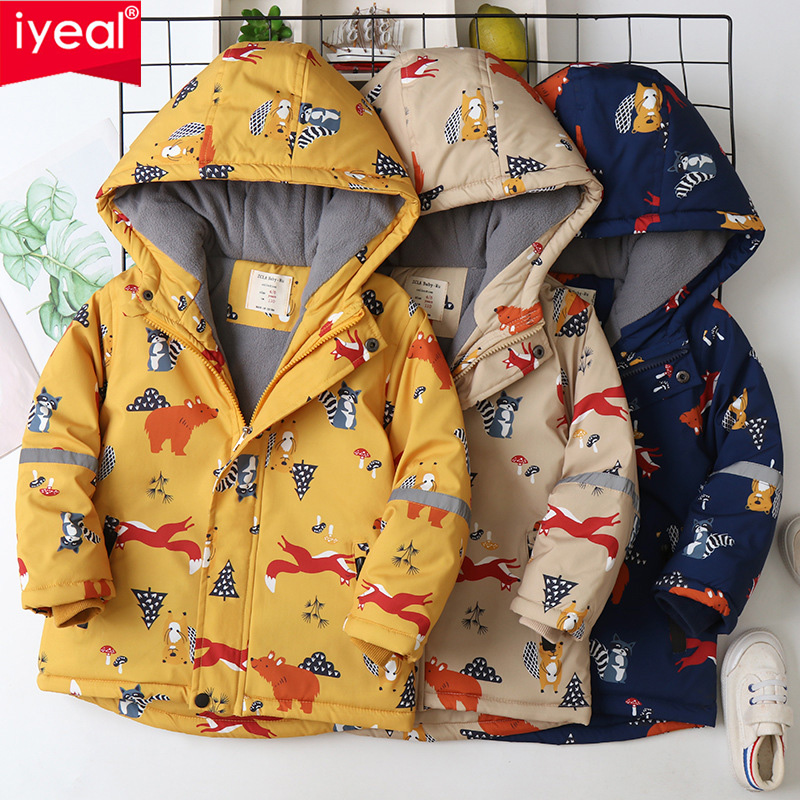 IYEAL Children's Coat Animals  - Flannel Shirt Lined 评论和价格