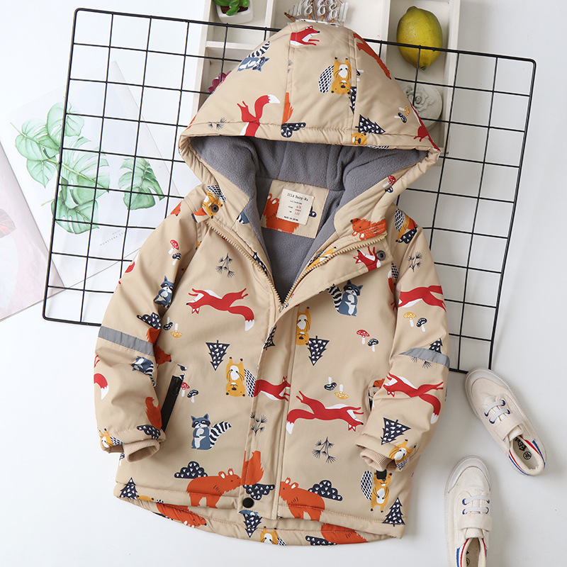 IYEAL Children's Coat Animals  - Flannel Shirt Lined 评论和价格