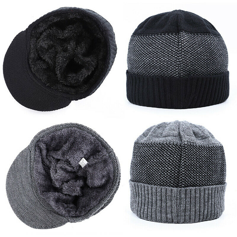 Winter Hat for Men Warm Brimle - Wool Scarf Men 评论和价格