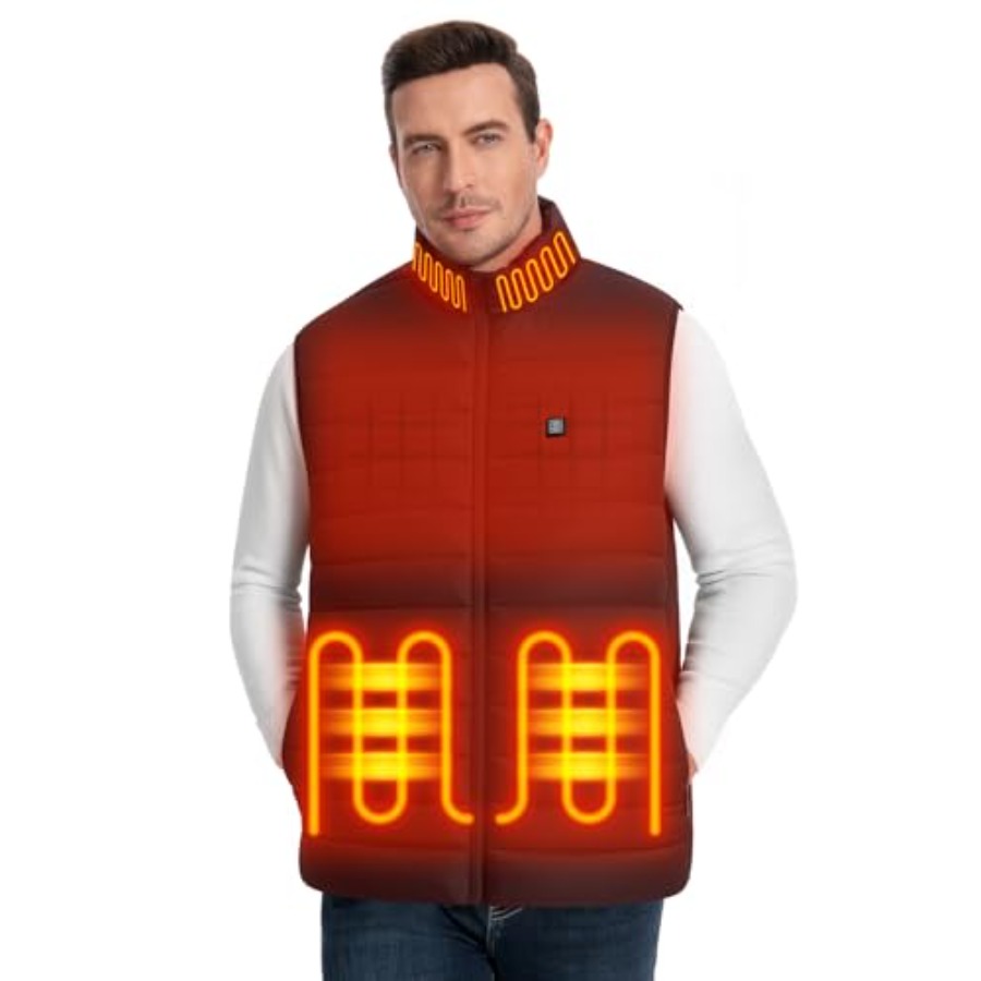Men's Lightweight Heated Vest  - Heated Vest Battery 评论和价格