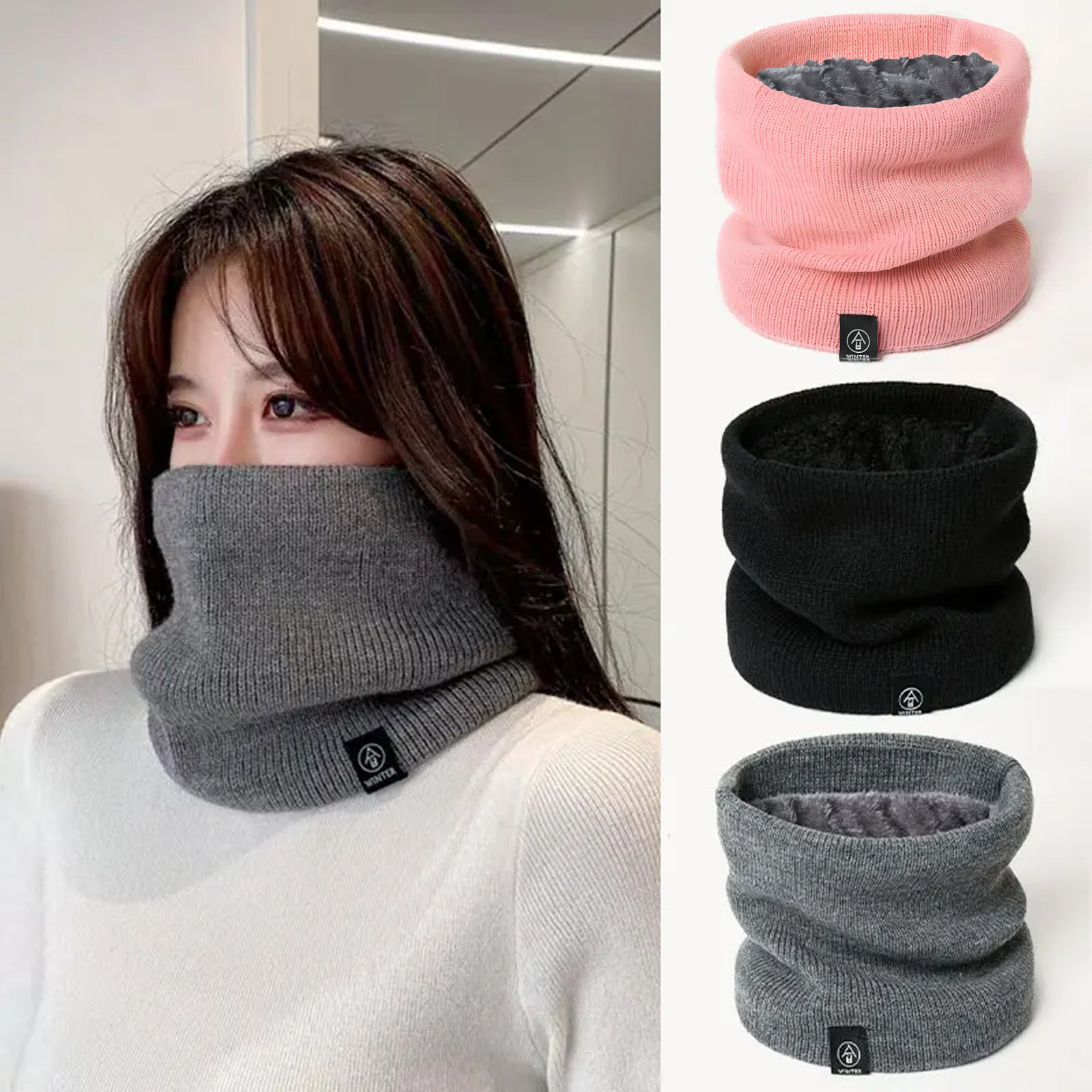 Fashion Women Knitted Scarf So - Wool Scarf Men 评论和价格
