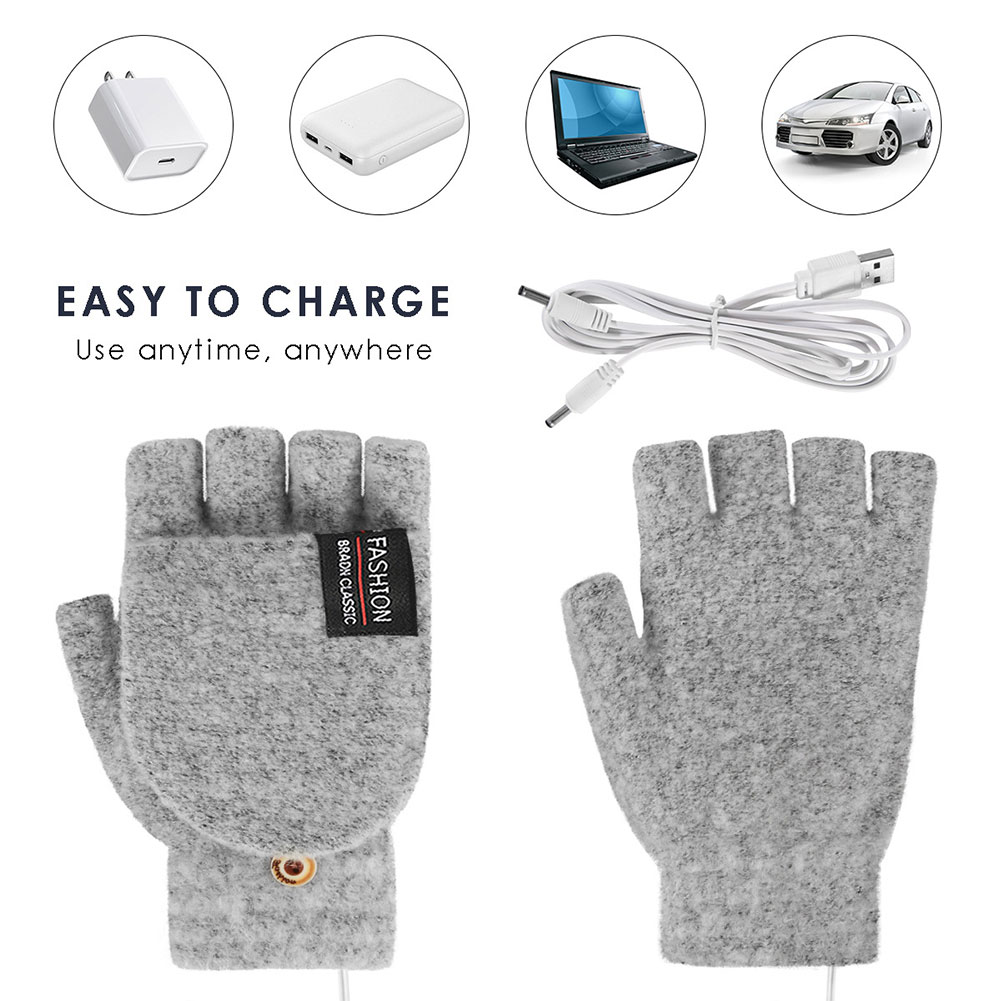 USB Electric Heated Gloves Adj - Hand Warmer Electric 评论和价格