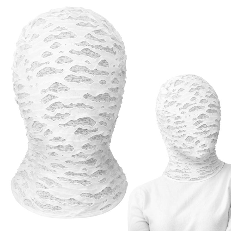 New Punk Distressed Ripped Fac - Balaclava Ski Mask 评论和价格