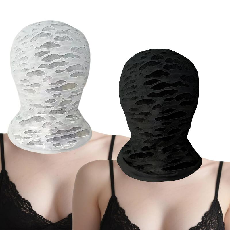 New Punk Distressed Ripped Fac - Balaclava Ski Mask 评论和价格