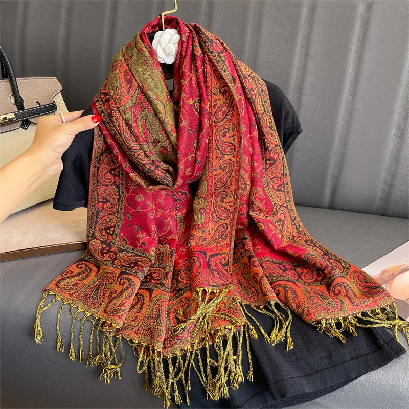 Tassel Blanket Design Thick Pa - Cashmere Pashmina Wrap 评论和价格