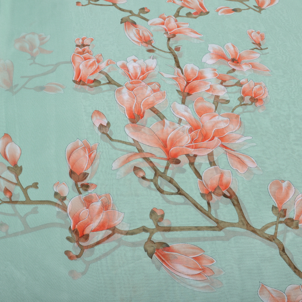 BYSIFA| Light Green Silk Scarf - Shawl Wrap Winter 评论和价格