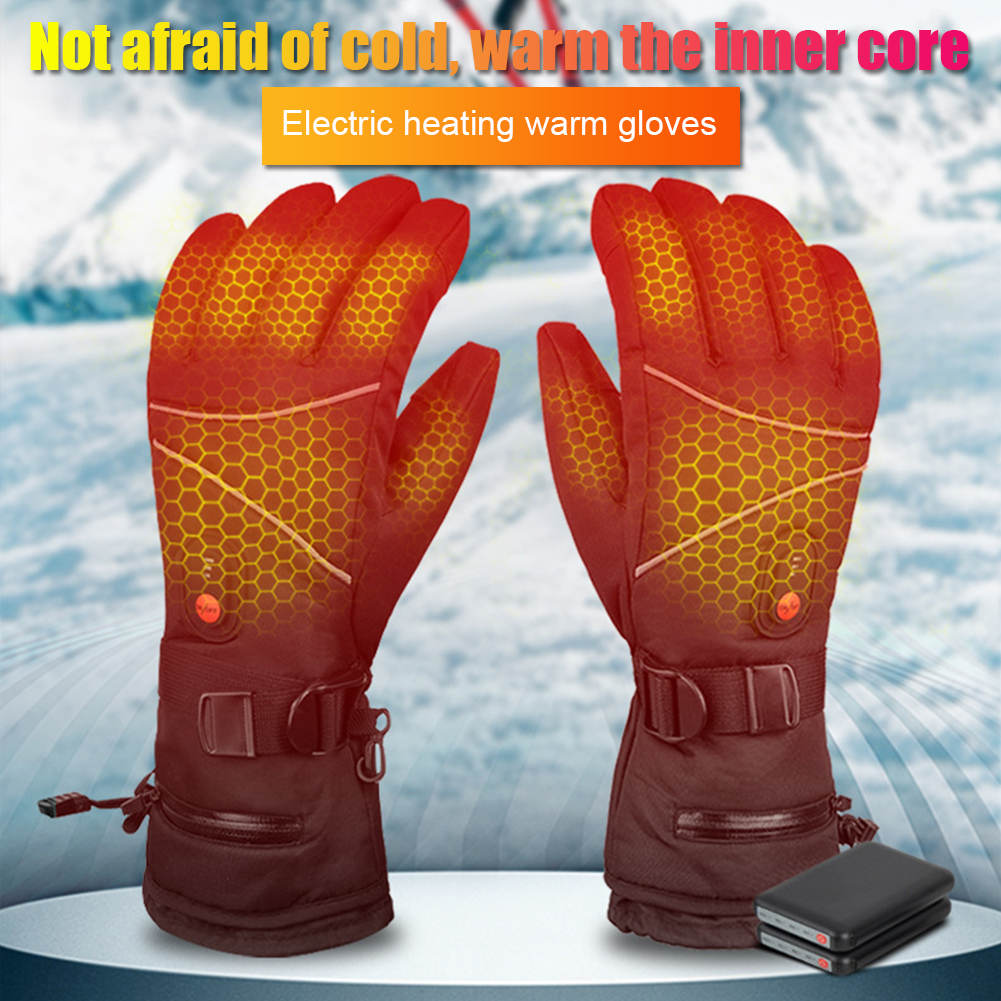 1 Pair Electric Heating Gloves - Touch Screen Gloves 评论和价格