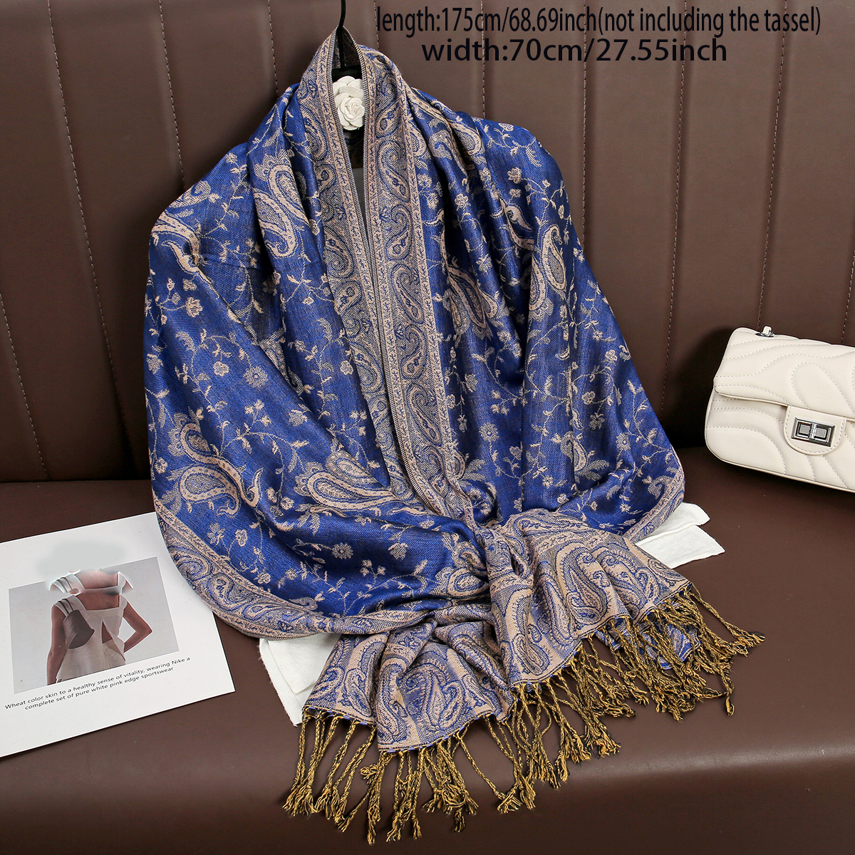 Luxury Brand Autumn Cashmere P - Cashmere Pashmina Wrap 评论和价格