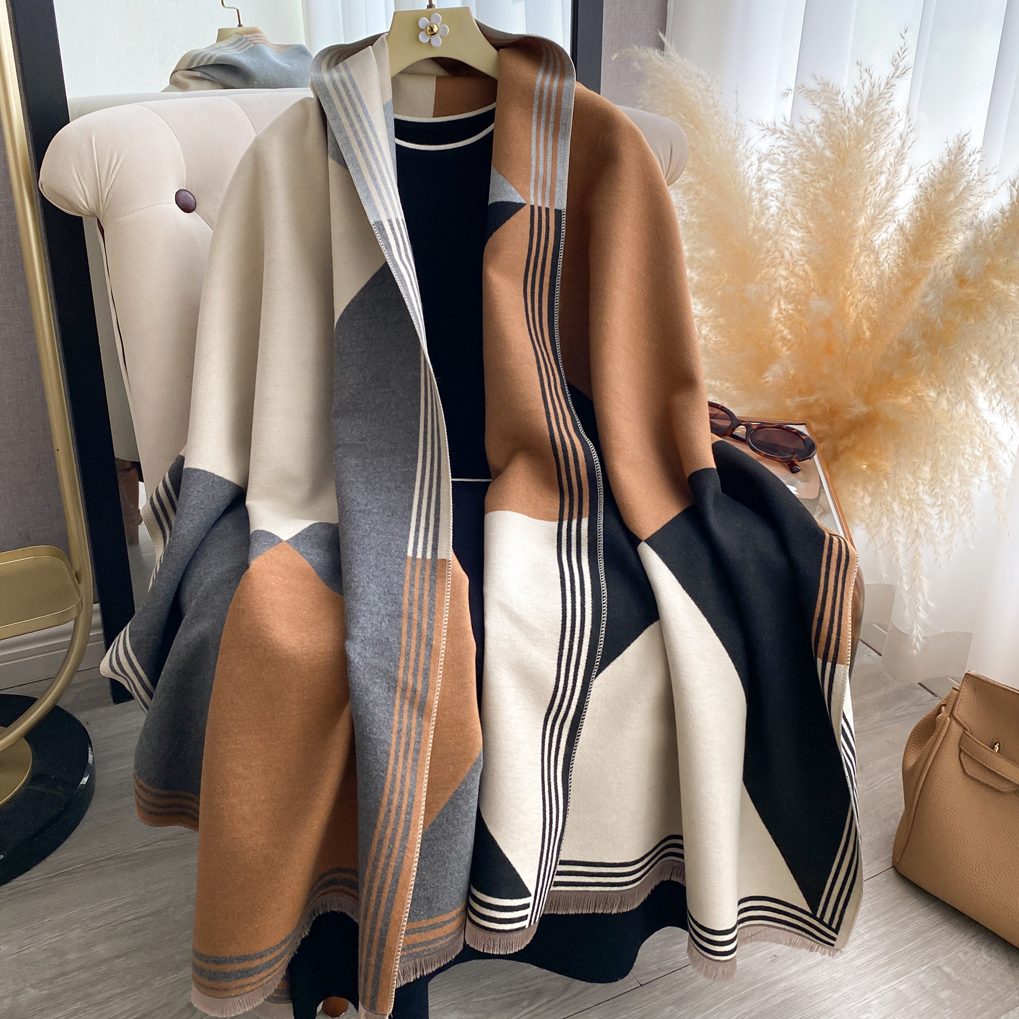 2025 Luxury Winter Cashmere Sc - Cashmere Pashmina Wrap 评论和价格