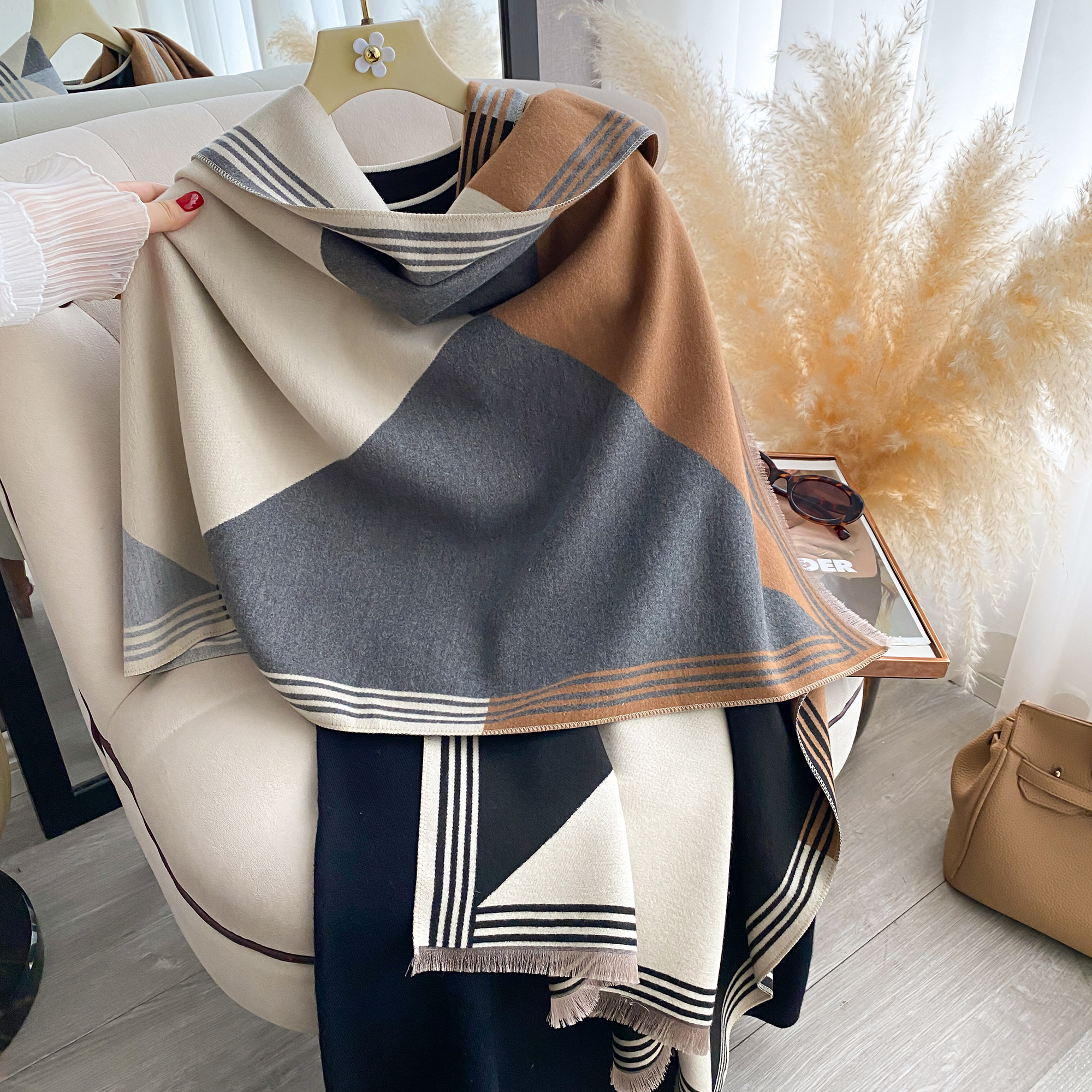 2025 Luxury Winter Cashmere Sc - Cashmere Pashmina Wrap 评论和价格